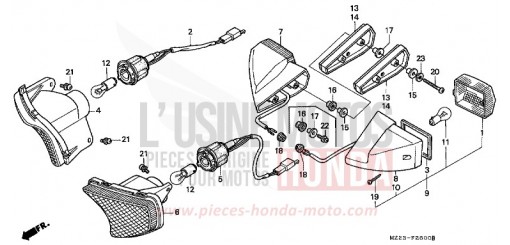 CLIGNOTANT CBR1000FV de 1997